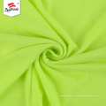 Tissu jersey simple de coton tricoté en polyester vert personnalisé